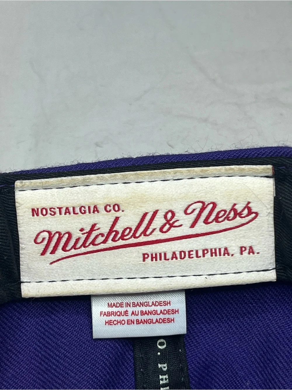 Los Angeles Lakers Mitchell & Ness Hardwood Classics Snapback Hat NBA Purple